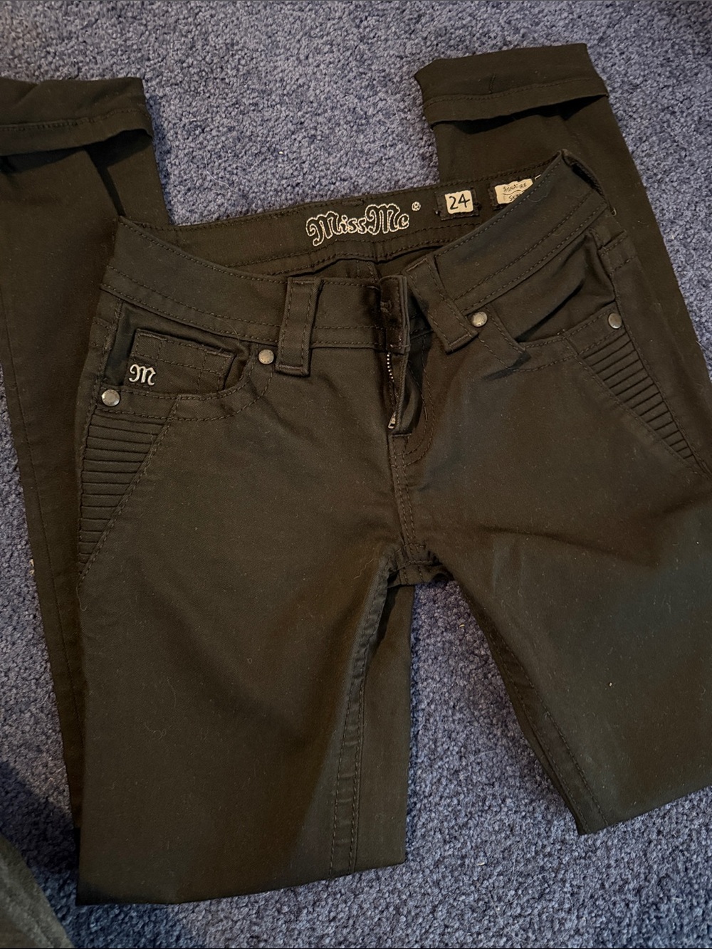 Miss Me Black Skinny Pants
